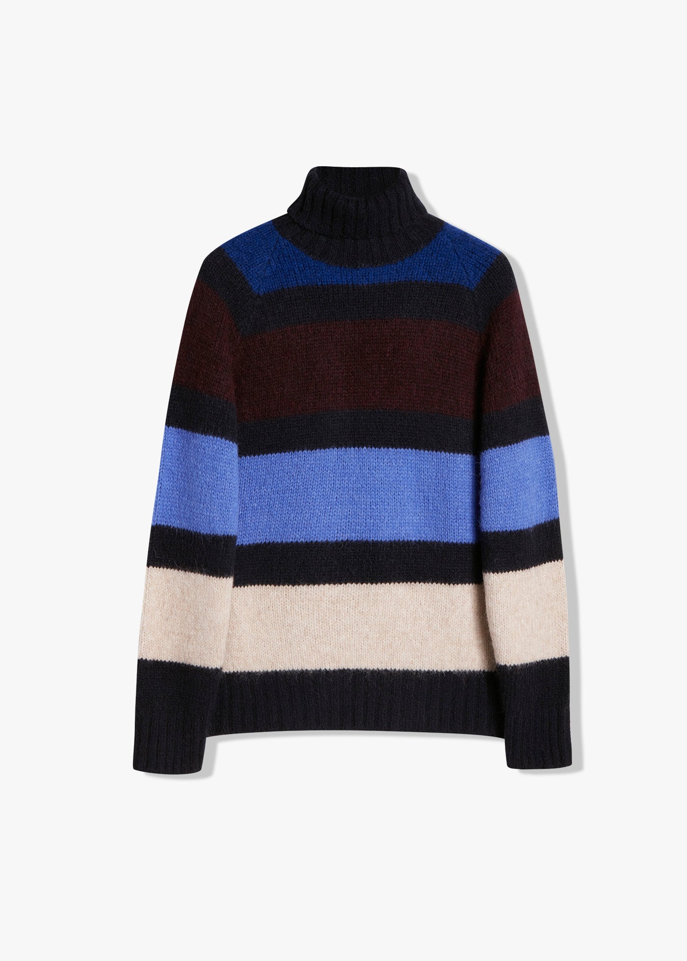 MAGLIA COLLO ALTO A RIGHE AAVALON - Doppiaa