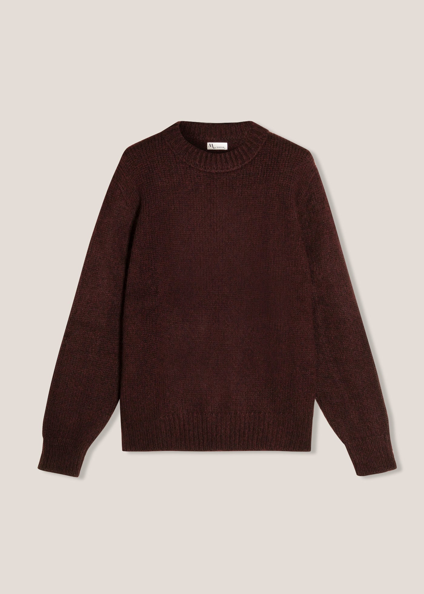 AAPPIO BURGUNDY WOOL AND ALPACA SWEATER