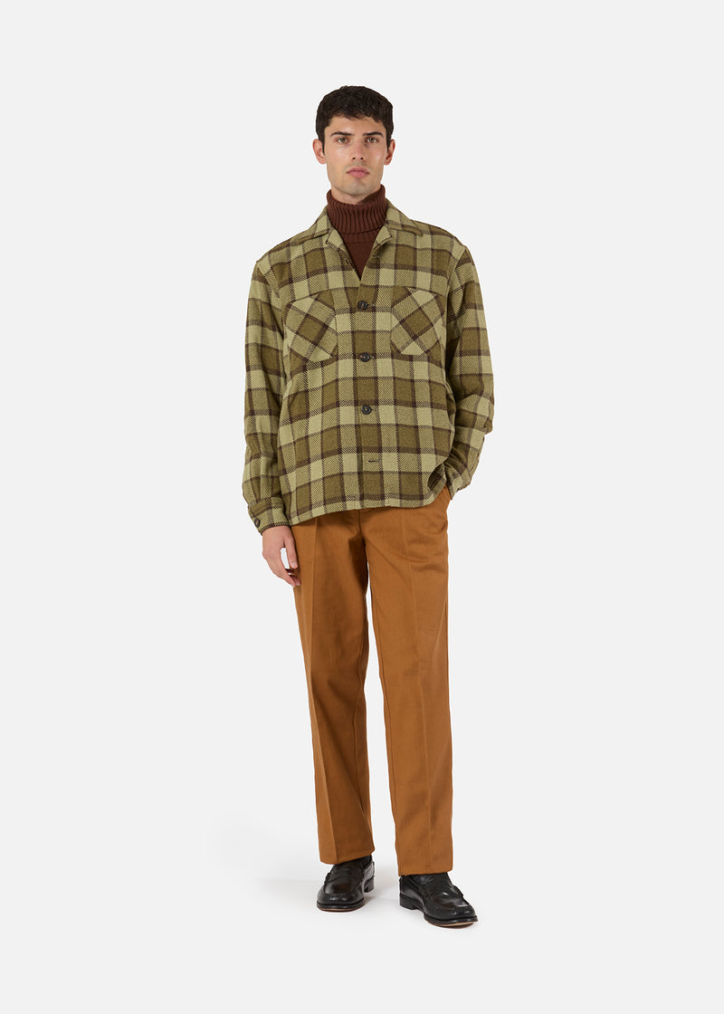 AABBA OVERSHIRT IN COTONE TARTAN