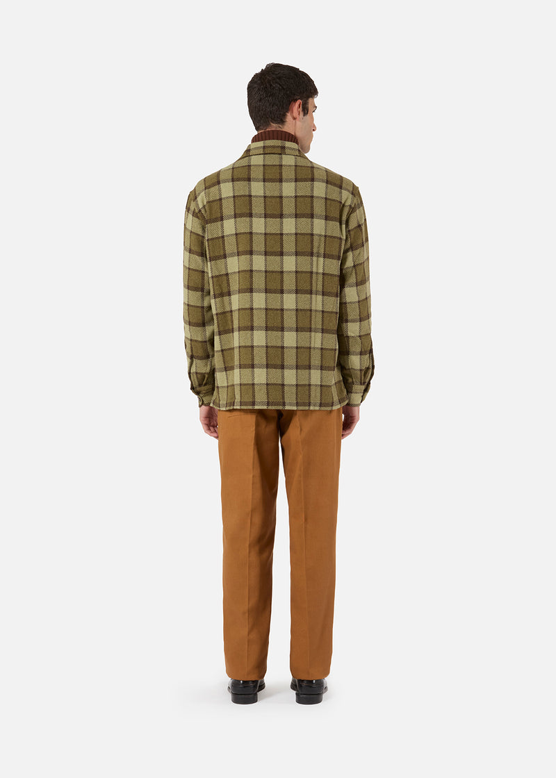 AABBA OVERSHIRT IN COTONE TARTAN