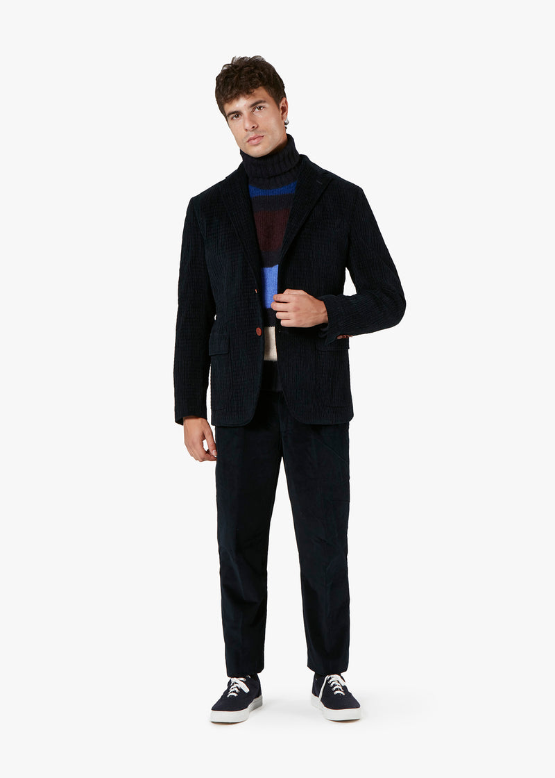 AABENZIO SINGLE-BREASTED JACKET WITH PATCH POCKETS