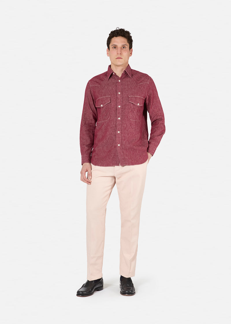 AANTIOCO COTTON CHINO TROUSERS