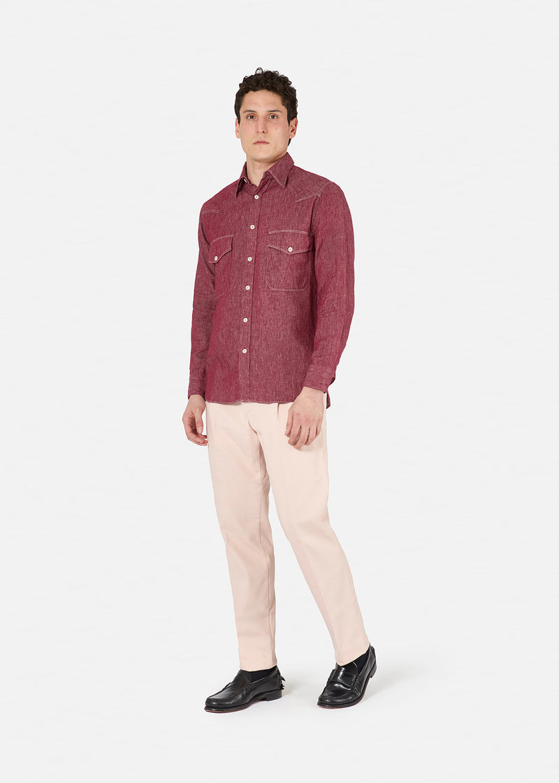 AANTIOCO COTTON CHINO TROUSERS