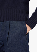 AANTIOCO DENIM TROUSERS WITH DARTS