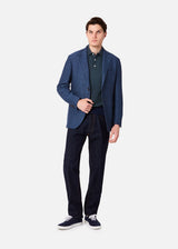 AANZIO LENO WEAVE BLAZER WITH POCKETS