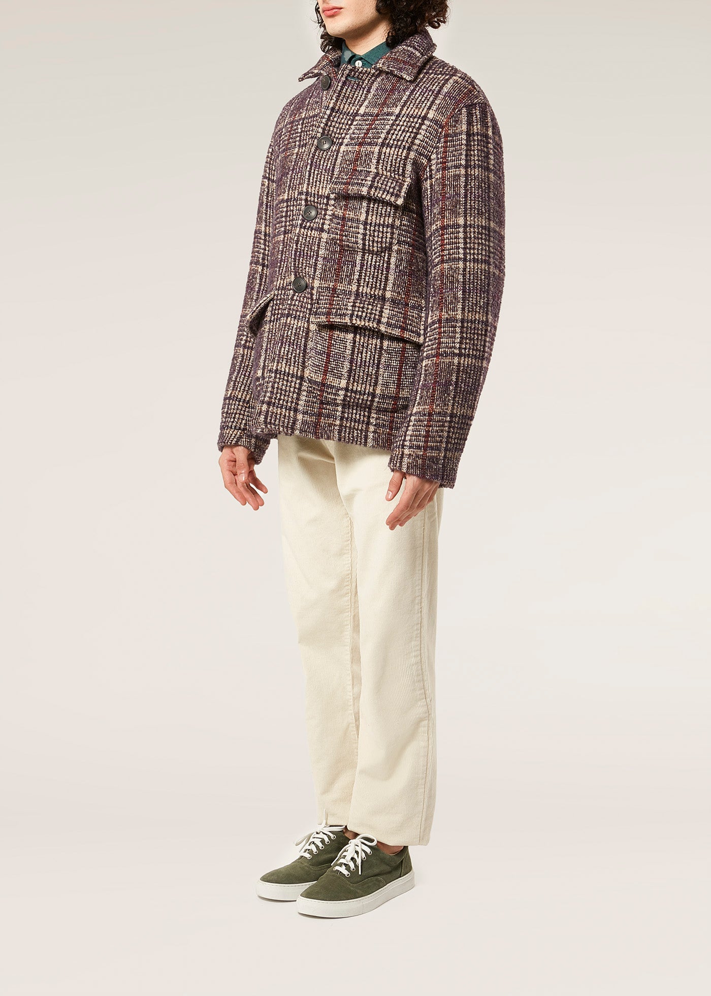 AADERBALE WOOL CHECKED JACKET - DOPPIAA – Doppiaa