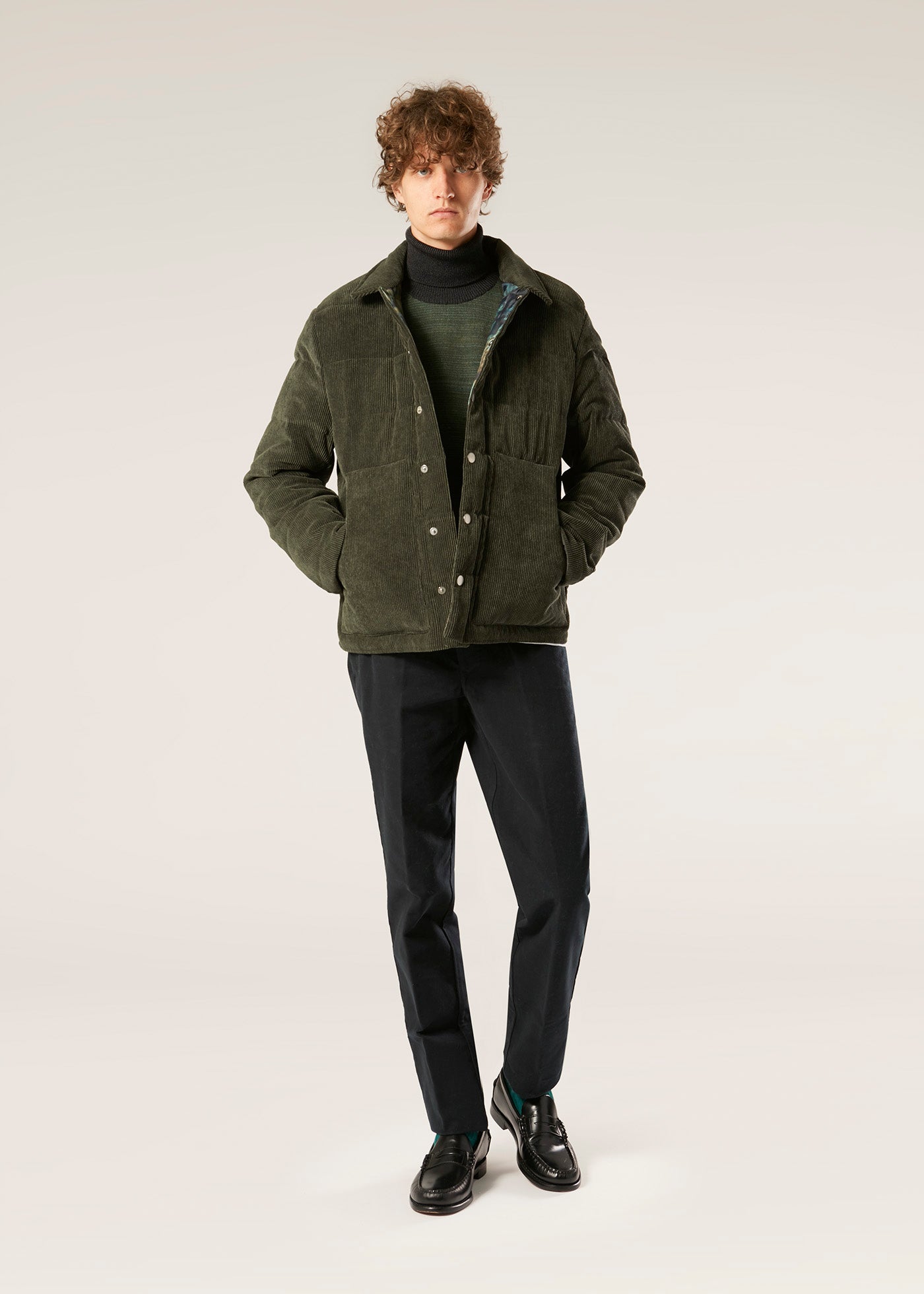 ［美品］atlast&co AWARD JAKET GREEN COUDUROY 美品］atlast&co AWARD JAKET GREEN COUDUROY