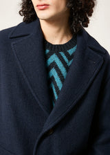 CAPPOTTO MONOPETTO AAMBURGO BLU NAVY