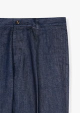 AANTIOCO PLEATED DENIM TROUSERS