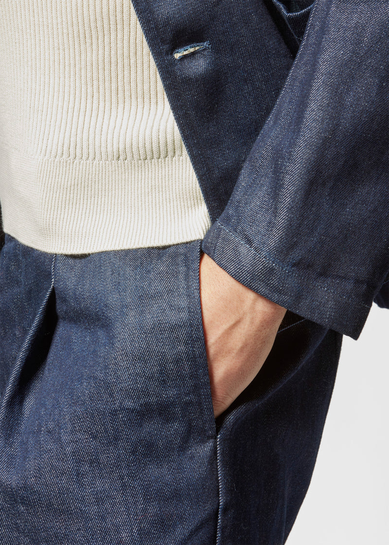 AANTIOCO PLEATED DENIM TROUSERS